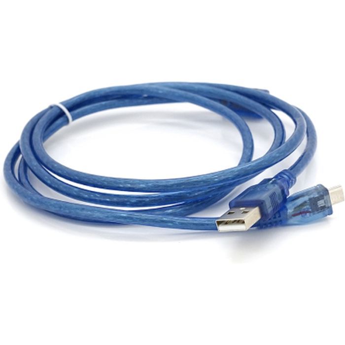 Дата кабель USB 2.0 AM to Micro 5P 1.5m blue Voltronic (YT-AM/Mc-1.5B/05500)