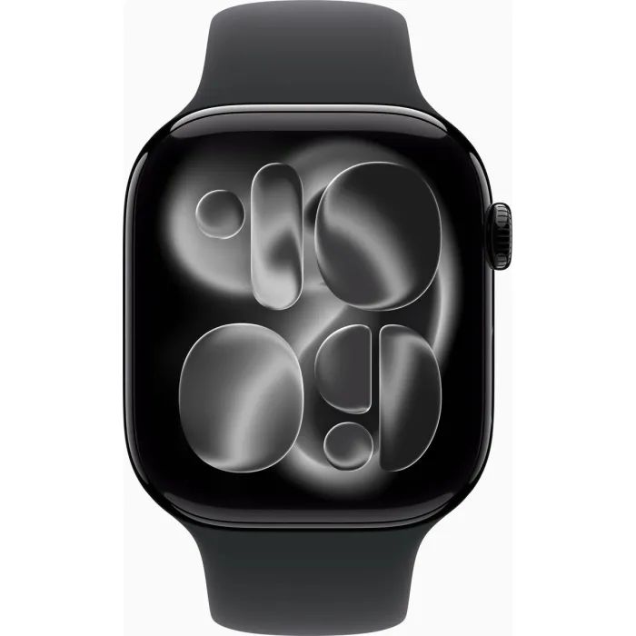 Смарт-годинник Apple Watch Series 11 GPS 46mm Jet Black Aluminium Case with Black Sport Band - M/L (MEUX4RK/A) зображення 2