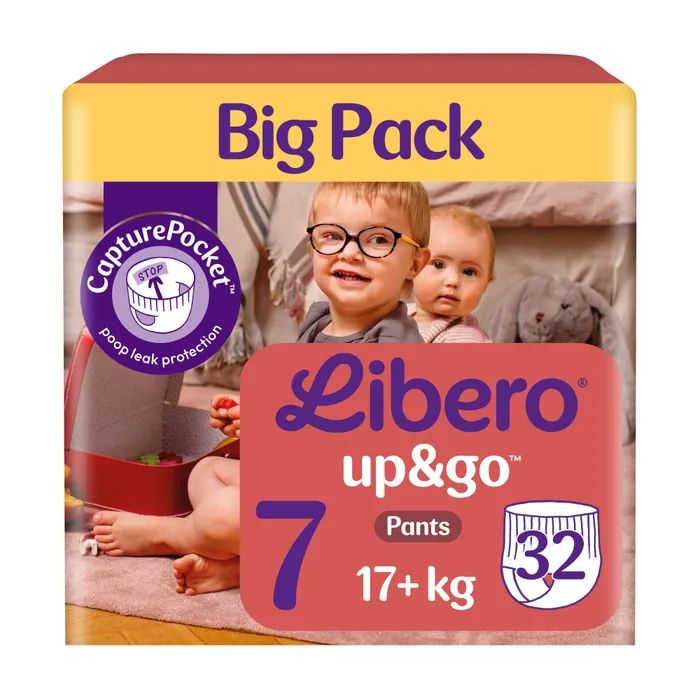 Подгузники Libero Up&Go Розмір 7 (17+ кг) 32 шт (7322542536421)