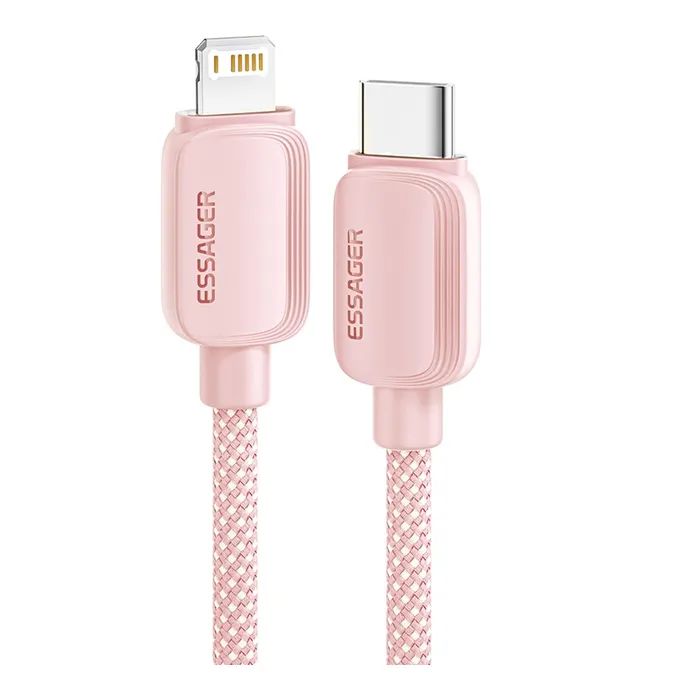 Дата кабель USB-C to Lightning 1.0m 20W pink Essager (EXCTL-WL04-P)