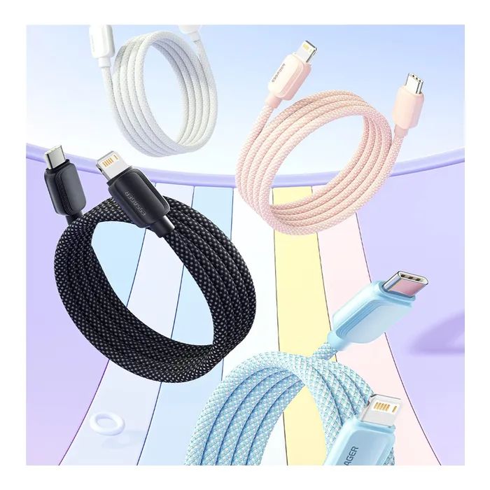 Дата кабель USB-C to Lightning 1.0m 20W pink Essager (EXCTL-WL04-P) изображение 2