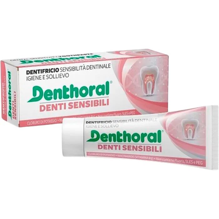 Зубна паста Denthoral Dentifricio Sensitive Teeth Для чутливих зубів 75 мл (8002185041405)