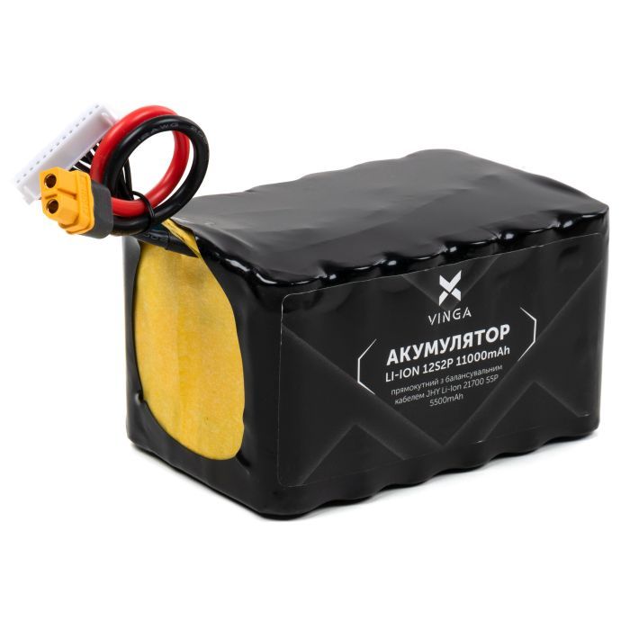 Акумуляторний блок Vinga Li-Ion 12S2P 11000mAh з балансувальним дротом (V12S2P-11000MAH) зображення 2