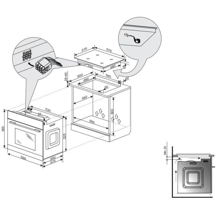 Духова шафа Hansa BOES68463 зображення 10