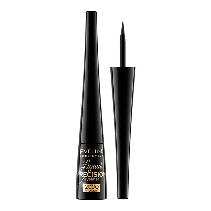 Подводка для глаз Eveline Cosmetics Liquid Precision Liner 2000 Procent Black Matt (5901761910797) изображение 2