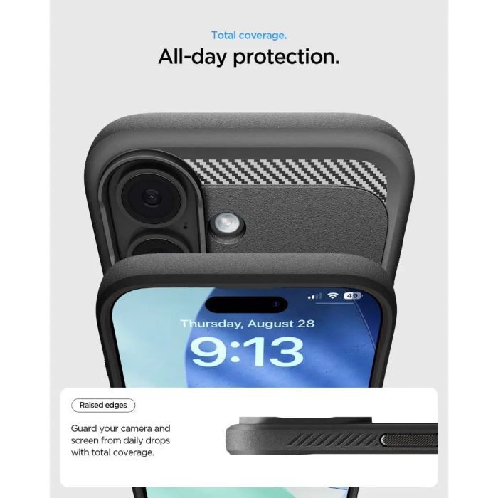 Чехол для мобильного телефона Spigen Rugged Armor MagFit iPhone 17 Matte Black (ACS10367) изображение 11