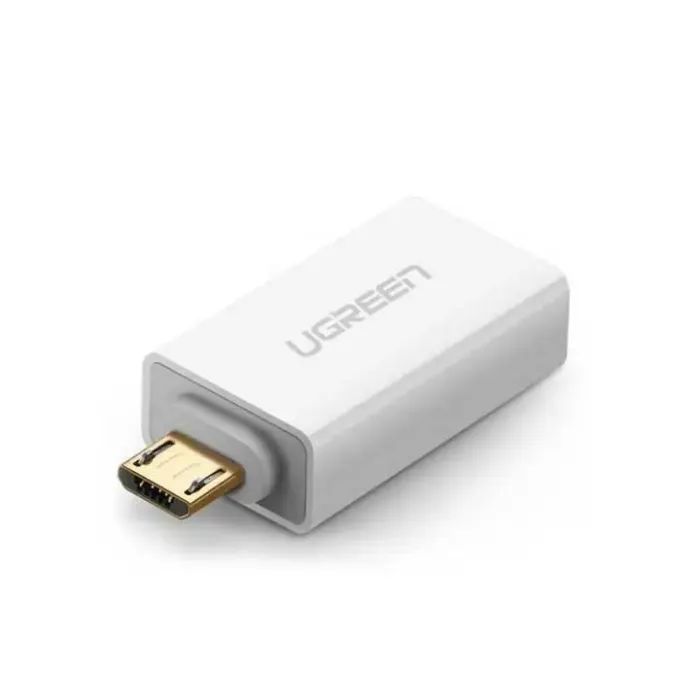 Переходник OTG USB 2.0 AF to Micro 5P US195 white Ugreen (30529)