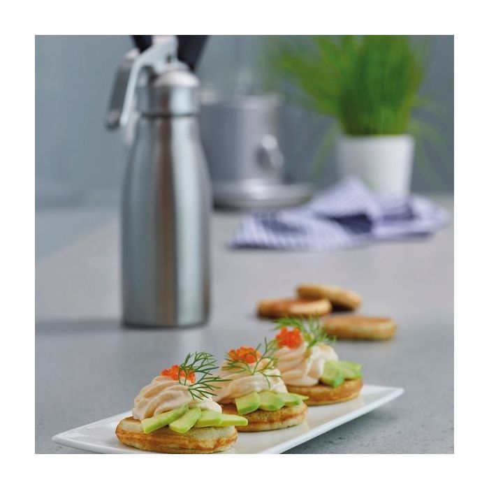 Аксесуар кухонний Lacor Сифон для вершків алюмінієвий 1 л (68501) зображення 2