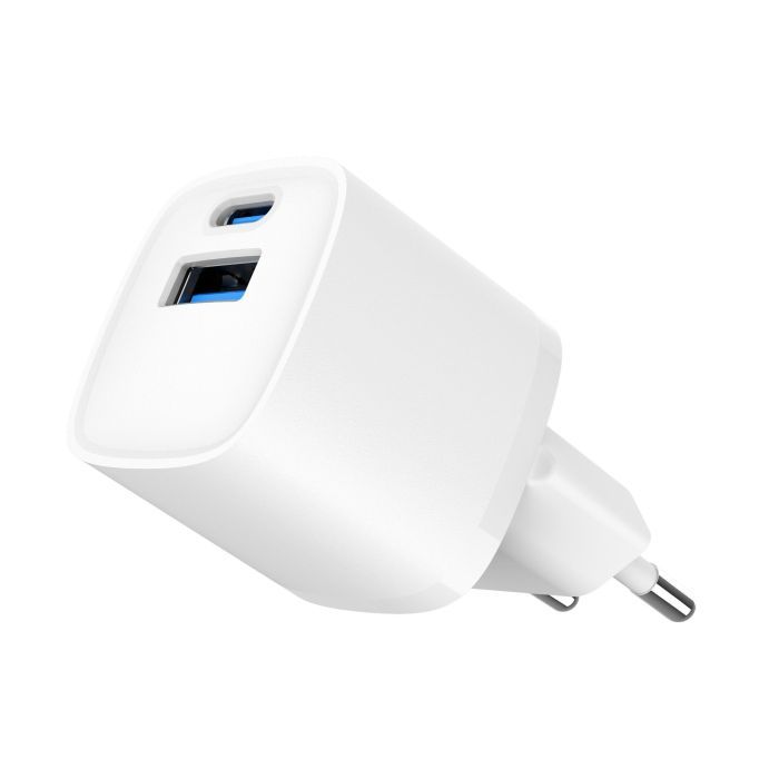 Зарядное устройство Gembird 1xUSB-C PD20W + 1xUSB QC3.0 white (TA-UC-PDQC20-W-01) изображение 5