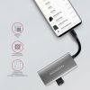 Концентратор AXAGON USB-C to 2xUSB-A + 2xUSB-C 10Gbps 0.13m gray (HMC-4G2) изображение 5