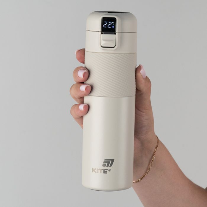 Термокружка Kite 1227 з термодатчиком 450 мл фіолетовий (K25-1227-3) изображение 6
