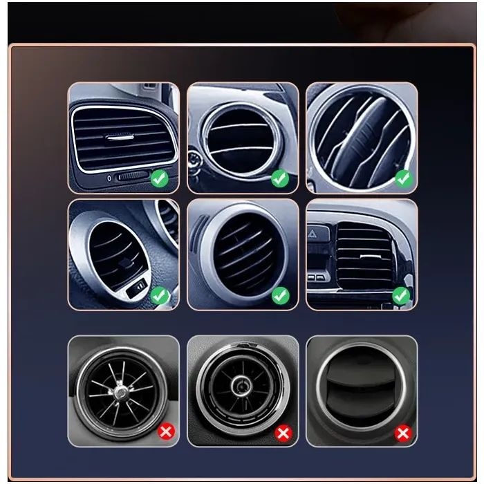 Универсальный автодержатель Ugreen LP290 Waterfall-Shaped Magnetic Phone Holder Black (80712B) изображение 4