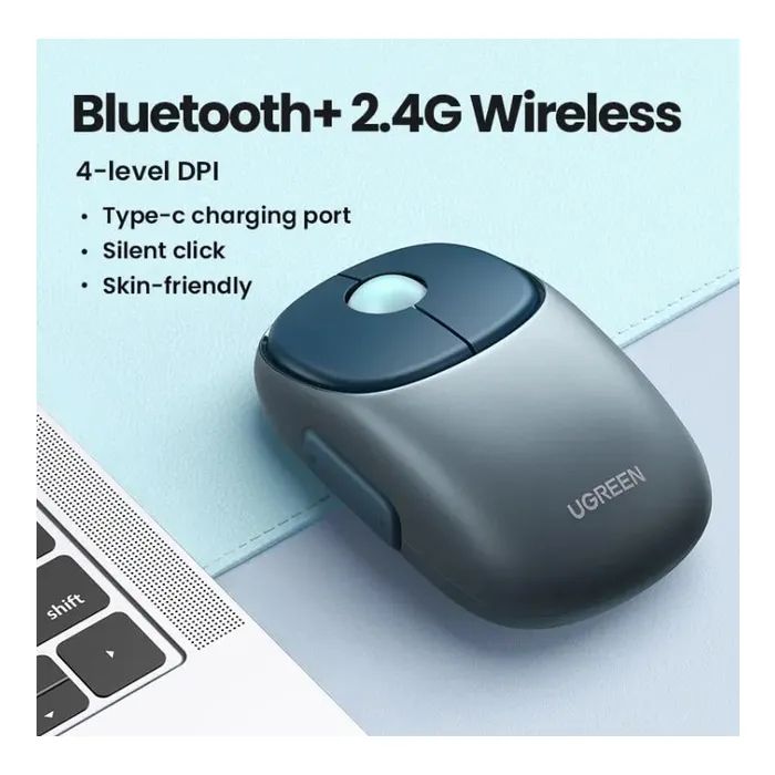 Мишка Ugreen MU102 Wireless/Bluetooth Black (90538) зображення 2