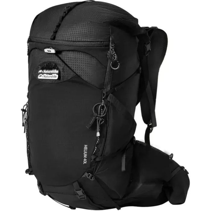 Рюкзак туристический Naturehike Helium CNK2300BB017, 25 л, чорний (6976507661010)