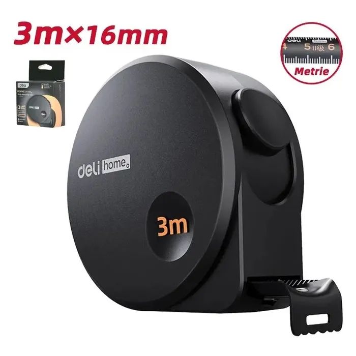 Рулетка Deli Home Series 3 м x 16 мм (EHT8316) изображение 2