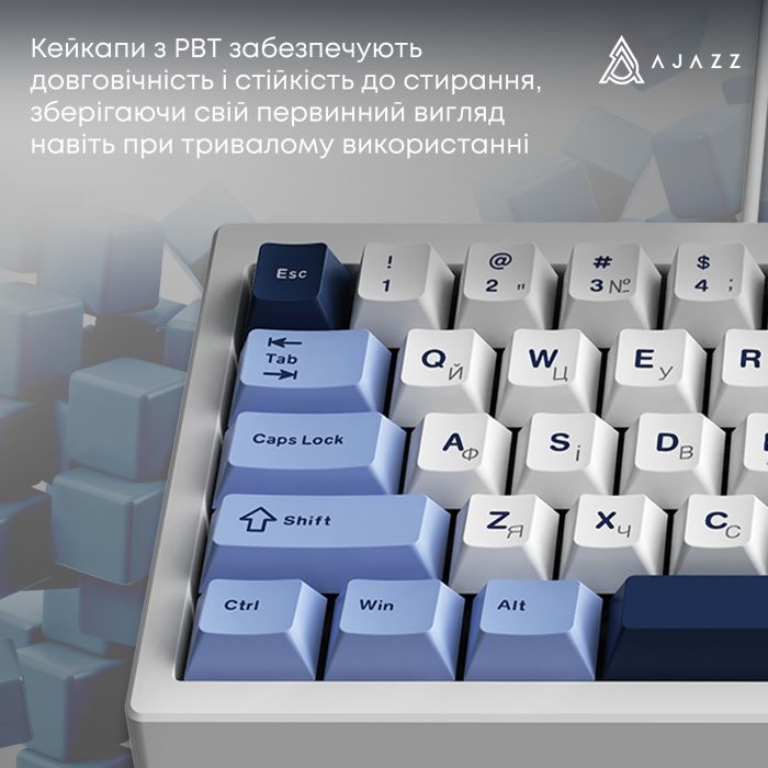 Клавиатура Ajazz AK650 Day Dream Switch Gradient USB UA Black (AK650-DD-BG) изображение 10