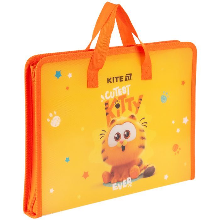Папка - портфель Kite на блискавці A4 Garfield, 1 відділення (GF25-202) зображення 2
