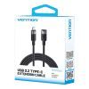 Дата кабель USB-C M/F 1.0m 100W 10Gbps 4K60Hz Vention (TRFBF) зображення 3