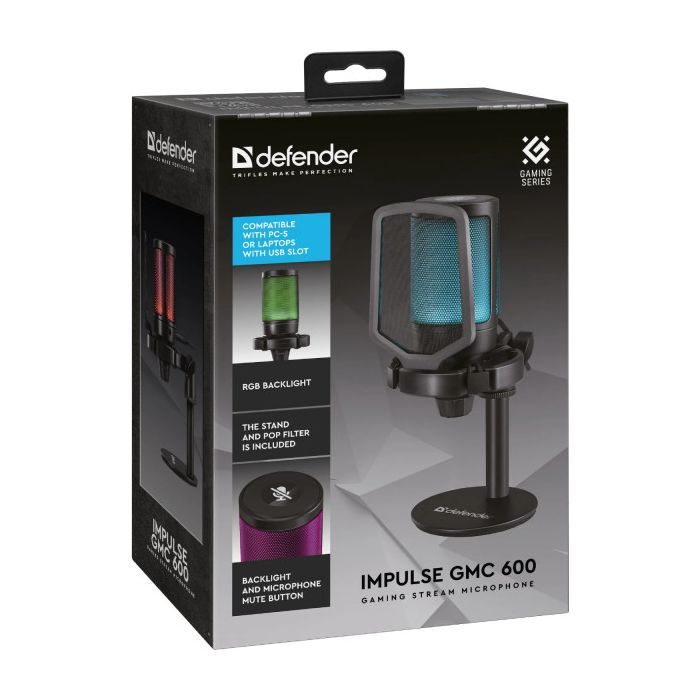 Мікрофон Defender Impulse GMC 600 USB Black (64660) зображення 8