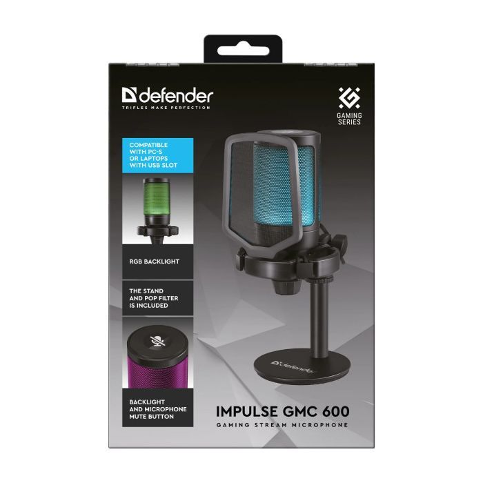 Мікрофон Defender Impulse GMC 600 USB Black (64660) зображення 9