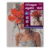 Картина по номерам Santi алмазна мозаїка Дівчина з червоною квіткою 40х50 см н (956045) изображение 2