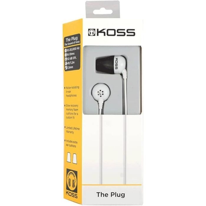 Наушники Koss The Plug Noise Isolating White (196809.101) изображение 6