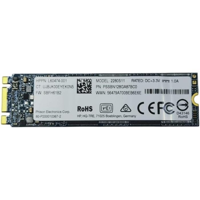 Накопичувач SSD M.2 2280 128GB S11 HP (PSSBN128GA87BCO)
