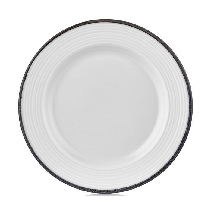 Тарілка By Bone серія "Helix Black" кругла 24 см (HL-BLA-GT-24-DZ)
