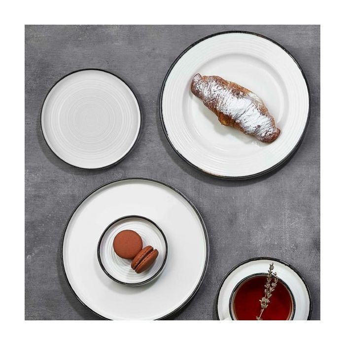 Тарілка By Bone серія "Helix Black" кругла 24 см (HL-BLA-GT-24-DZ) зображення 2