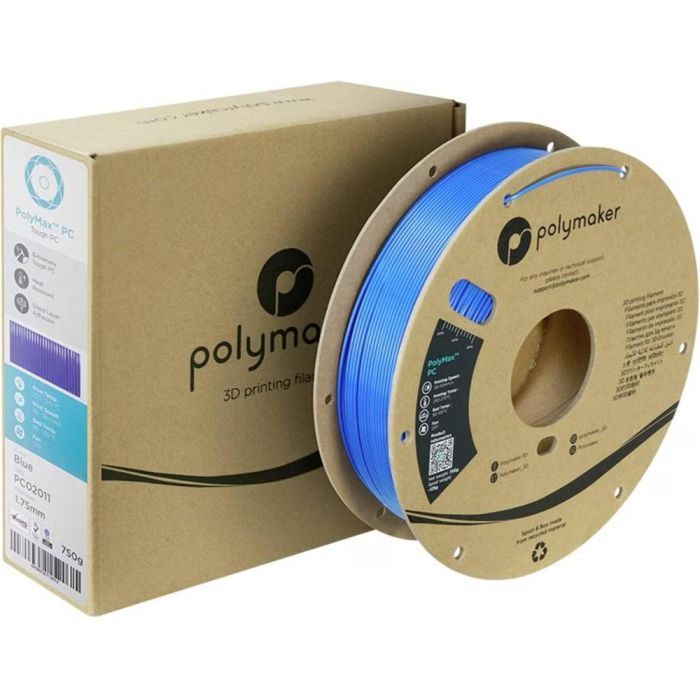 Пластик для 3D-принтера Polymaker PC PolyMax TOUGH 1,75mm 0,75kg BLACK (PC02001) изображение 4