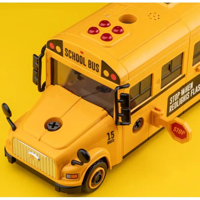 Конструктор Otamanko АВТОКОНСТРУКТОР Школьный автобус (YW9099C) изображение 4
