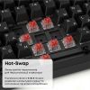 Клавіатура Ajazz AK820 Red Switch USB-C UA Black (AK820-R-B) зображення 11