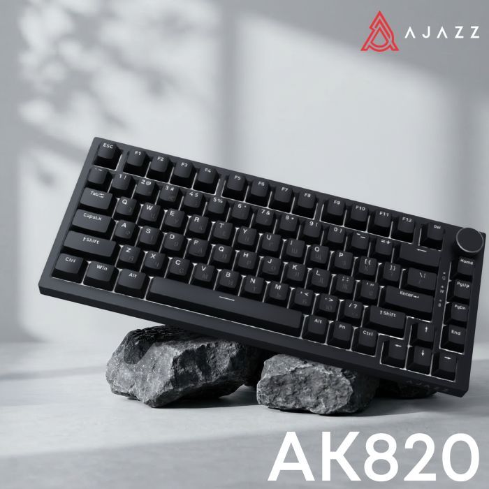 Клавиатура Ajazz AK820 Red Switch USB-C UA White (AK820-R-W) изображение 6
