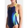 Купальник Arena Breath Swimsuit V Back Lb 008330-760 чорний, жовтий, зелений, синій 40 (3468337422051) зображення 3