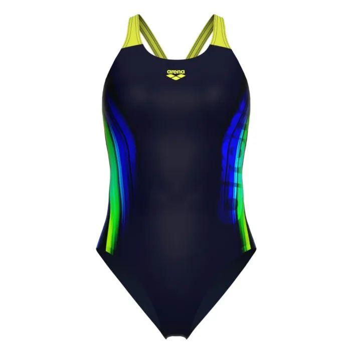 Купальник Arena Breath Swimsuit V Back Lb 008330-580 синій, чорний, бірюзовий 44 (3468337422006) изображение 6