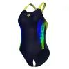 Купальник Arena Breath Swimsuit V Back Lb 008330-760 чорний, жовтий, зелений, синій 40 (3468337422051) зображення 7