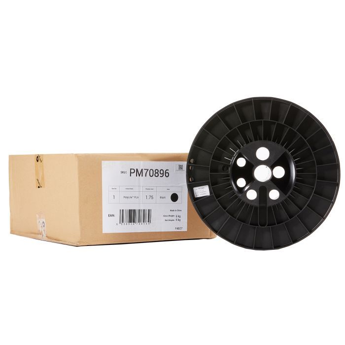 Пластик для 3D-принтера Polymaker PLA POLYLITE 1,75mm 1kg BLACK (PA02001) изображение 3