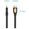 Кабель мультимедийный HDMI M to HDMI M 10.0m V2.0 4K60Hz PVC black Vention (ALIBL) изображение 2