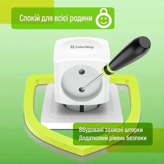Сетевой разветвитель ColorWay CW-CHE4W 4 розетки (CW-CHE4W) изображение 11
