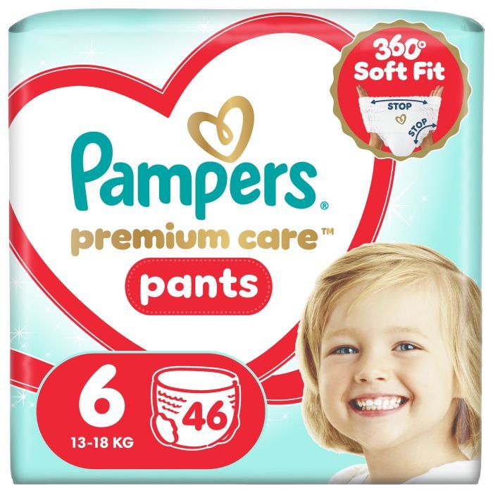 Подгузники Pampers Premium Care Pants Розмір 6 (13-19 кг) 72 шт (8006530320139)