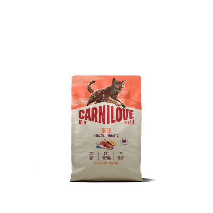 Сухой корм для кошек Carnilove True Fresh Beef Sterilised 2 кг (8595602582174)