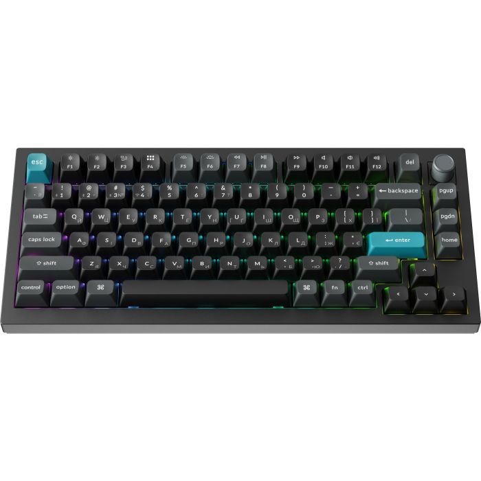 Клавіатура Keychron Q1 Ultra Keychron Red Switch RGB UA Black (Q1U-M1-UA) зображення 2