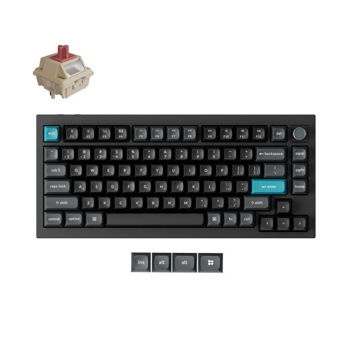 Клавіатура Keychron Q1 Ultra Keychron Red Switch RGB UA Black (Q1U-M1-UA) зображення 7