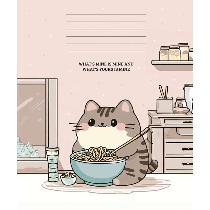 Тетрадь Школярик Genius Cats worlds 12 листов клетка (012-3575K) изображение 2