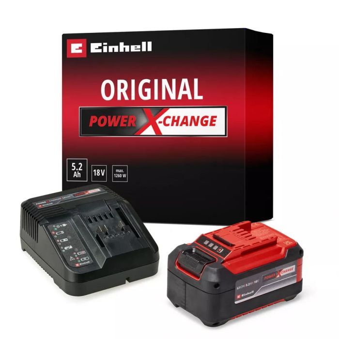 Набор аккумулятор + зарядное устройство Einhell Starter Kit PXC, 18V, 1×5.2Ah, ЗУ (4512147) изображение 11