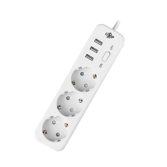 Сетевой фильтр питания LogicPower LP-X3 PREMIUM, 4m white (19526) изображение 3