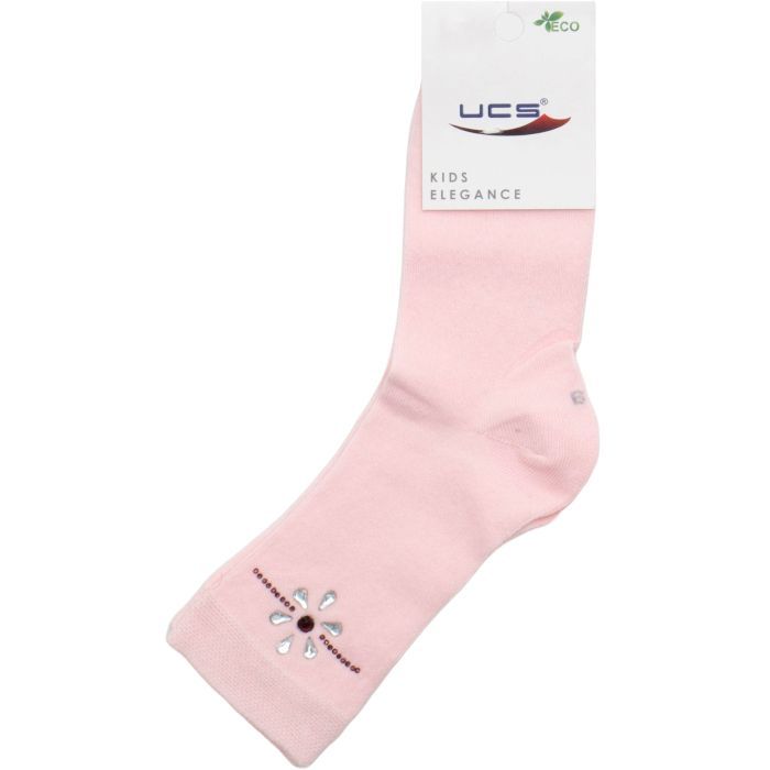 Носки детские UCS Socks с цветочками (M0C0102-0908-5-pink)
