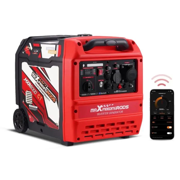 Генератор maXpeedingRODS MXR6000GT, інверторний, 5.5kW, ручний/електро/віддалений(BlueTooth) старт (MXR6000GT) зображення 5