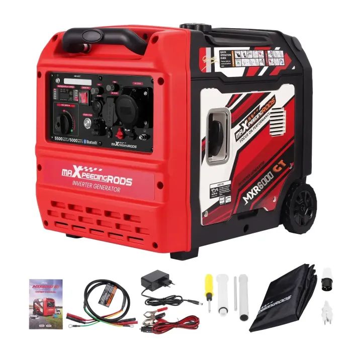 Генератор maXpeedingRODS MXR6000GT, інверторний, 5.5kW, ручний/електро/віддалений(BlueTooth) старт (MXR6000GT) зображення 7