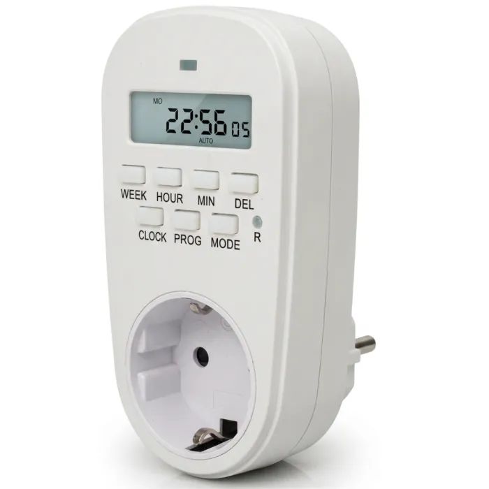 Таймер-розетка EUROELECTRIC 16A/3600W 7дн, White (ST-16A/3,60kW(E))